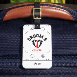 Etiqueta De Bagagem Equipe do Noivo - Festa de Despedida de Solteiro M