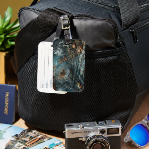 Etiqueta De Bagagem escada preta azul