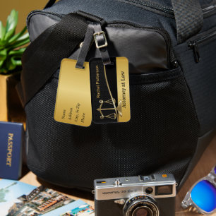 Etiqueta De Bagagem Escalas de Justiça   Direito   Advogado