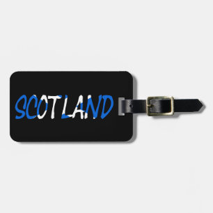 Etiqueta De Bagagem Escócia sobreposta à Scottish Flag CD ltcn