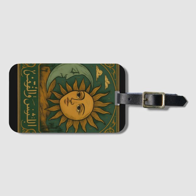 Etiqueta De Bagagem Escrevendo Palavras Palavras (Frente Horizontal)