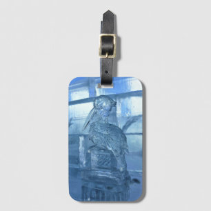 Etiqueta De Bagagem Escultura de gelo do Pelicano, Quebec, Canadá