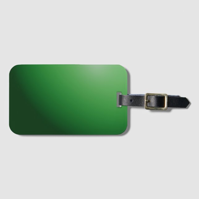 Etiqueta De Bagagem Esfera Verde (Frente Horizontal)