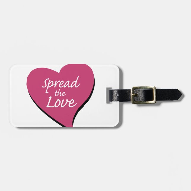 Etiqueta De Bagagem Espalhar O Amor (Frente Horizontal)