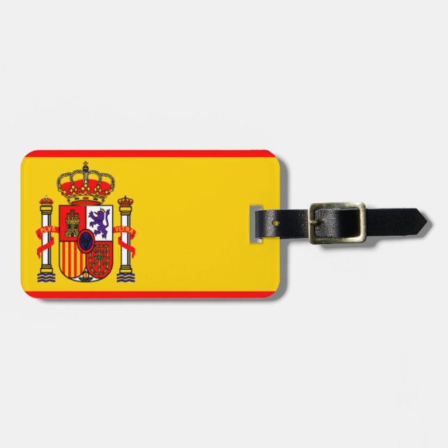 Etiqueta De Bagagem Espanha (Frente Horizontal)