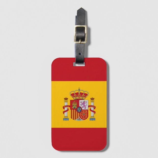 Etiqueta De Bagagem Espanha (Frente Vertical)
