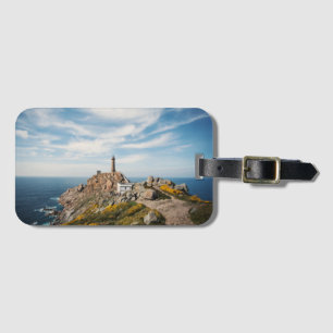Etiqueta De Bagagem Espanha do farol & do museu   Cabo Vilan Galiza