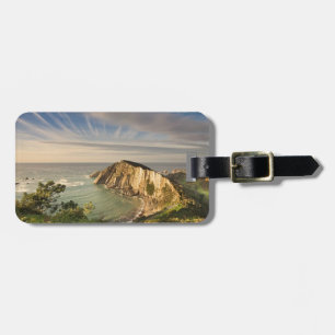 Etiqueta De Bagagem Espanha Playa del Silencio estilizada