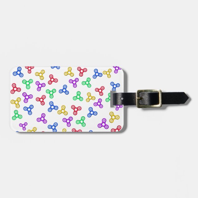Etiqueta De Bagagem Espinadores do Fidget (Frente Horizontal)