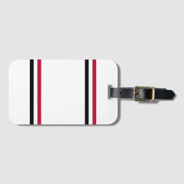 Etiqueta De Bagagem Espírito de Equipe da Geórgia, Vermelho, Branco e