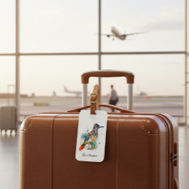 Etiqueta De Bagagem Espírito do Deserto, Roadrunner em Aquarela, perso