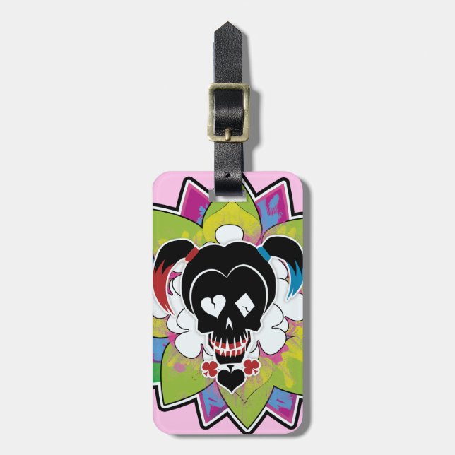 Etiqueta De Bagagem Esquadrão Suicida| Harley Quinn - Tatuagem Crônica (Frente Vertical)