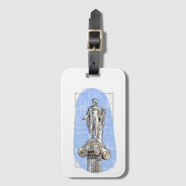 Etiqueta De Bagagem Esquema de aquarela da estátua de Apollon
