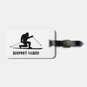 Etiqueta De Bagagem Esqui Telemark Bigfoot Cuida