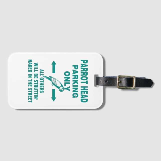 Etiqueta De Bagagem Estacionar apenas (Frente Horizontal)