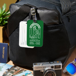 Etiqueta De Bagagem Estados Unidos da Andaluzia