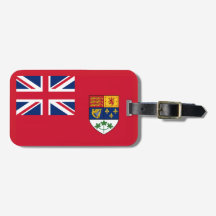 Estandarte Vermelho Canadense com Brasão de Armas