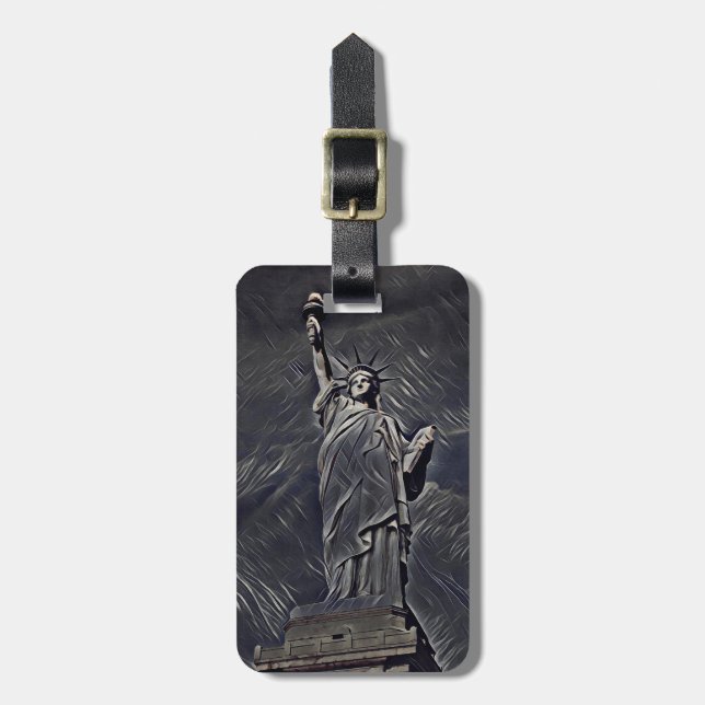 Etiqueta De Bagagem Estátua da Liberdade (Frente Vertical)