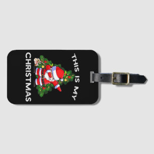Etiqueta De Bagagem Este É O Meu Natal Divertido Papai Noel