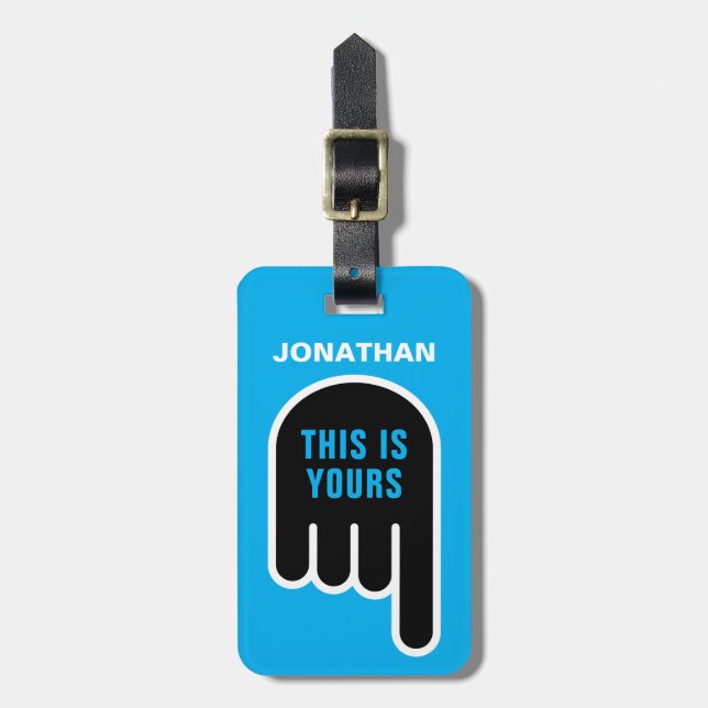 Etiqueta De Bagagem Este É Seu (Personalizável) (Frente Vertical)