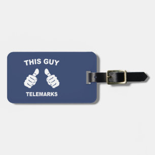 Etiqueta De Bagagem Este telemark Cara