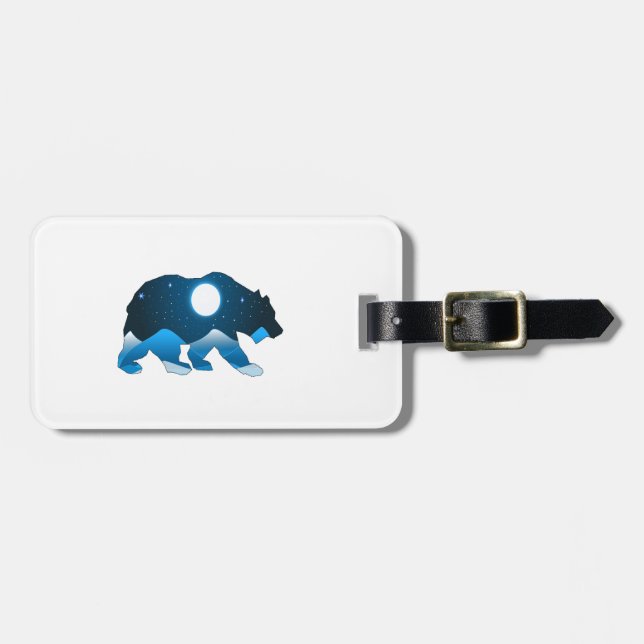 ETIQUETA DE BAGAGEM ESTE URSO HOJE À NOITE (Frente Horizontal)