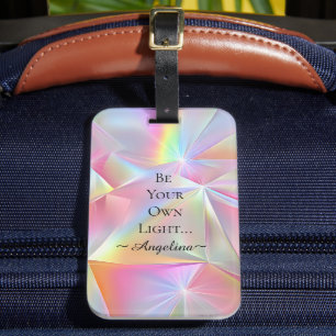 Etiqueta De Bagagem Estética holográfica