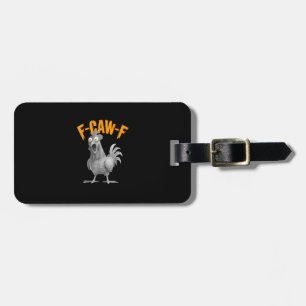 Etiqueta De Bagagem Estilo Clássico Retro Divertido F Caw F Galinha