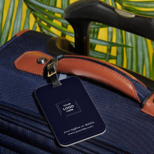 Etiqueta De Bagagem Estilo de Marca Profissional Azul Marinho