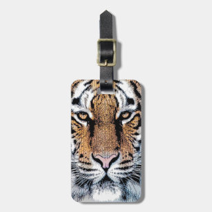 Etiqueta De Bagagem Estilo gráfico de retrato do Tigre
