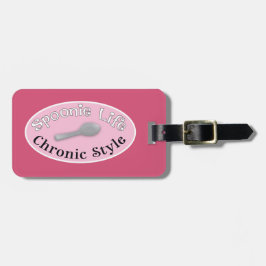 Etiqueta De Bagagem Estilo Spoonie - Rosa