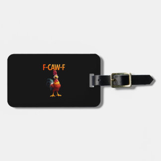 Etiqueta De Bagagem Estilo Vintage Gótico Galinha F Caw F Engraçado