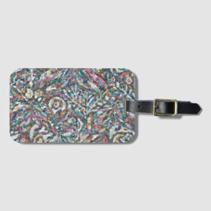 Etiqueta De Bagagem Estojo de Laptop com Padrão Mosaico Abstrato Color
