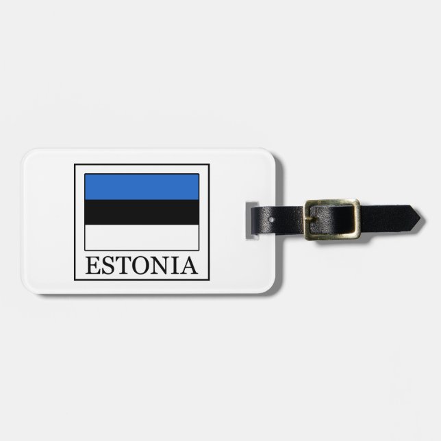 Etiqueta De Bagagem Estônia (Frente Horizontal)