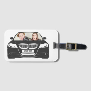 Etiqueta De Bagagem Estrada de Fotografia Personalizada Engraçada