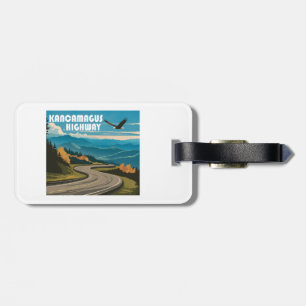Etiqueta De Bagagem Estrada Kancamagus New Hampshire Águia