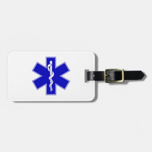 Etiqueta De Bagagem Estrela de EMT da vida