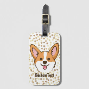 Etiqueta De Bagagem Estrelas de Cão-Papoeiro Personalizadas Pembroke 