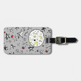 Etiqueta De Bagagem Estrelas e Lua