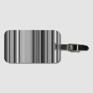 Etiqueta De Bagagem Estrias de cinzas negras brancas