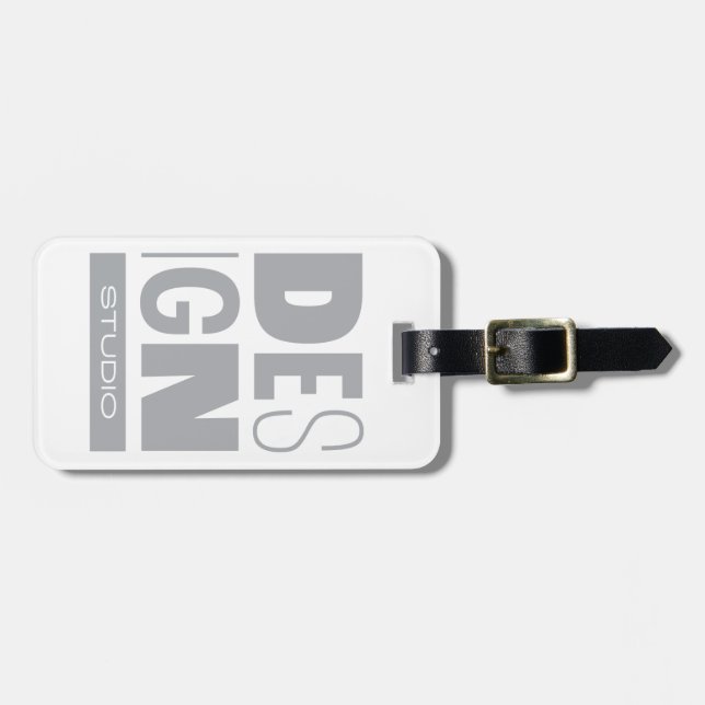 Etiqueta De Bagagem Estúdio de Design Kean MGC (Frente Horizontal)