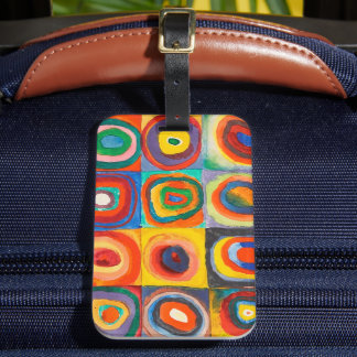 Etiqueta De Bagagem Estudo de cor | Wassily Kandinsky