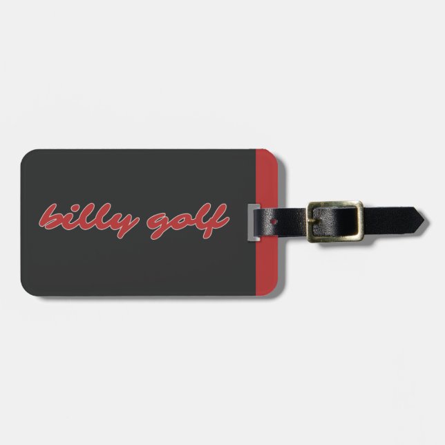 Etiqueta De Bagagem Etiqueta Billy Golf Bag (Frente Horizontal)