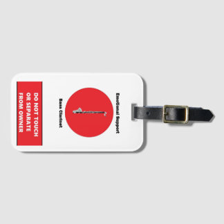 Etiqueta De Bagagem Etiqueta Clarinet de Bass