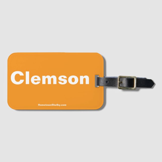 Etiqueta De Bagagem Etiqueta Clemson Bag (Frente Horizontal)