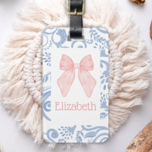 Etiqueta De Bagagem Etiqueta de Arco rosa Coqueta Estética para Crianç