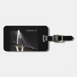 Etiqueta De Bagagem etiqueta de bagagem, Ponte à noite Charleston SC