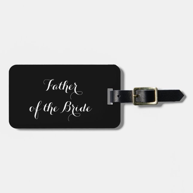 Etiqueta De Bagagem Etiqueta de bagagens para Pai da Noiva (Frente Horizontal)