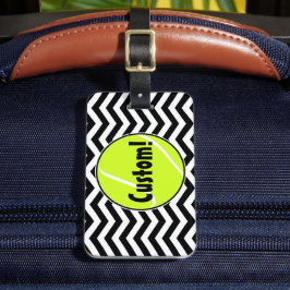 Etiqueta De Bagagem Etiqueta de Bola de Tênis Personalizada de Corte