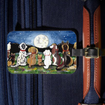 Etiqueta de identificação de bagagem do cão Marinh